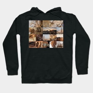 Aesthetic Gold/Brown Color Inspired Collage Hoodie